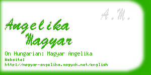 angelika magyar business card